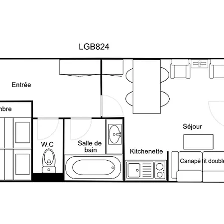 Lejlighed Confortable 2 Pieces, Skis Aux Pieds, Proche Commerces - Fr-1-182a-17 Courchevel